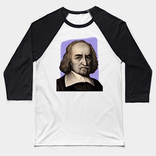 English Philosopher Thomas Hobbes illustration Baseball T-Shirt